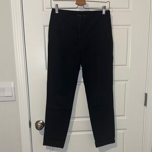 zara basic black skinny trousers